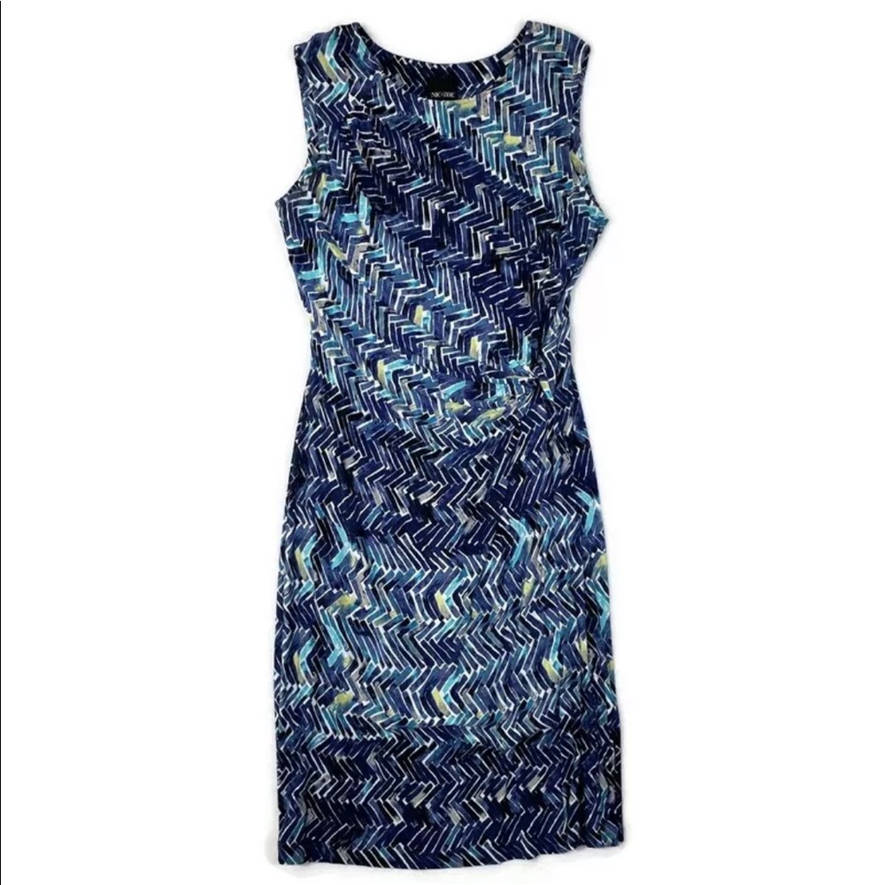 NIC + ZOE sleeveless sheath dress with knitted detail